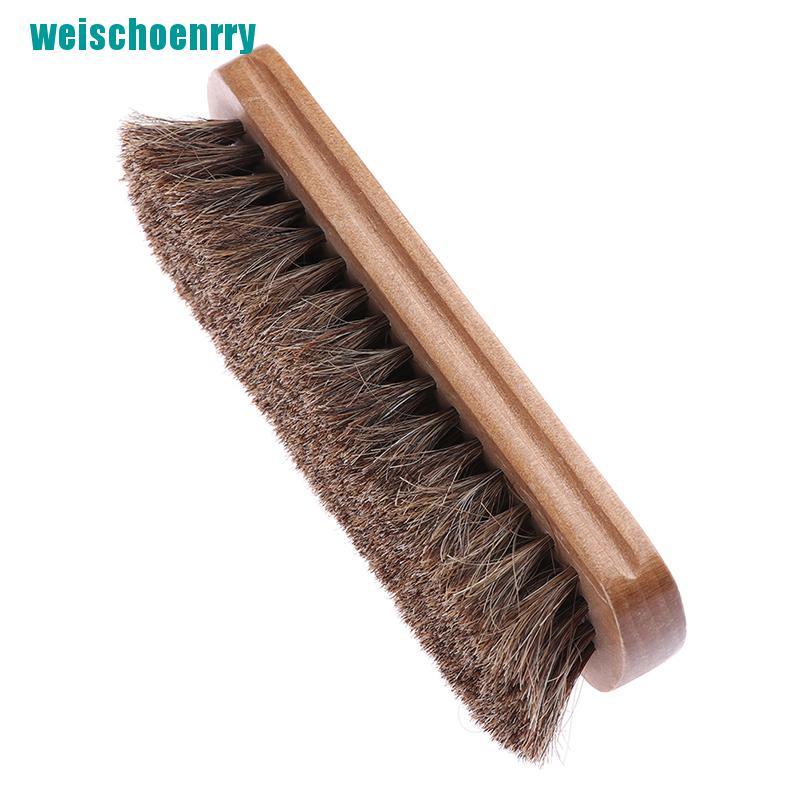 Bàn chải lông ngựa đánh bóng giày da chuyên dụng