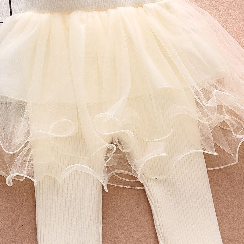 Quần Legging Giả Hai Lớp Thời Trang Xuân Thu Cho Bé Gái