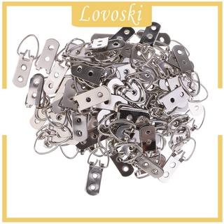 [Lovoskimy] 100 Chiếc Sliver D Đôi Lỗ Ảnh 1.96 x 0.55 ''