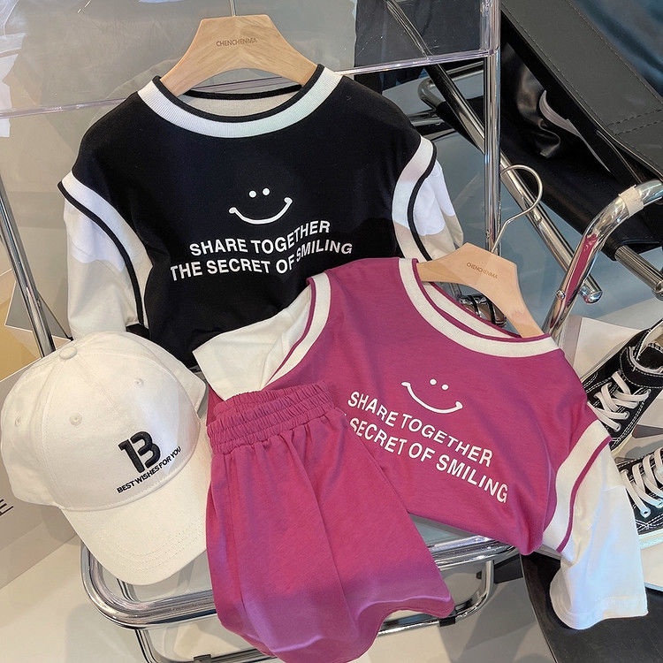 Bộ Đồ Thể Thao Áo Thun Tay Ngắn Quần Đùi Thời Trang Mùa Hè Dành Cho Bé Trai 2022