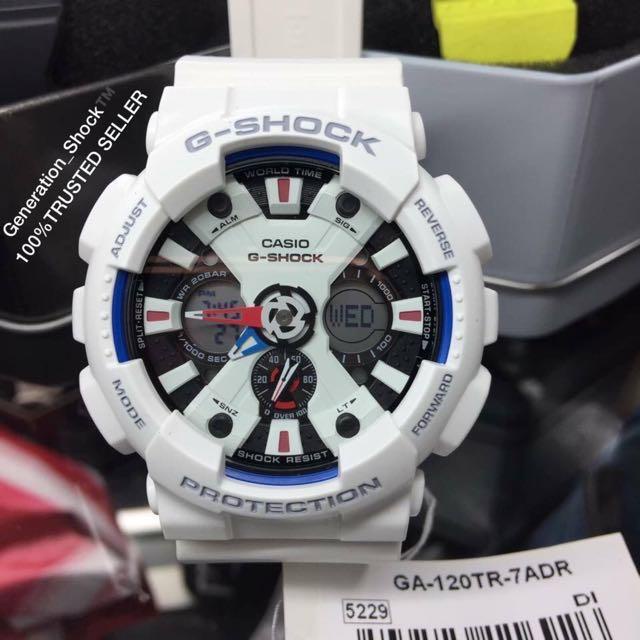 Đồng hồ Nam Casio G-shock GA-120TR Chính hãng Chống nước 20 ATM Tuổi thọ pin 7 năm  bảo hành 12 tháng quốc tế