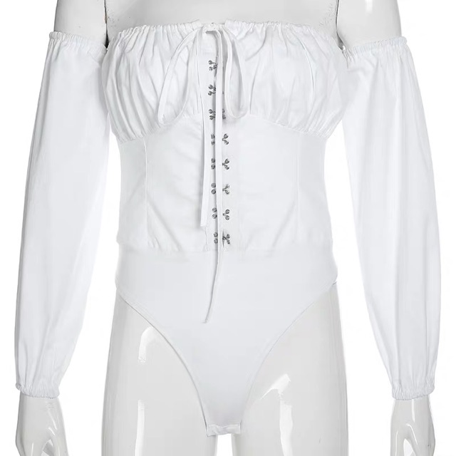 Bodysuit trễ vai tay dào tqxk | BigBuy360 - bigbuy360.vn