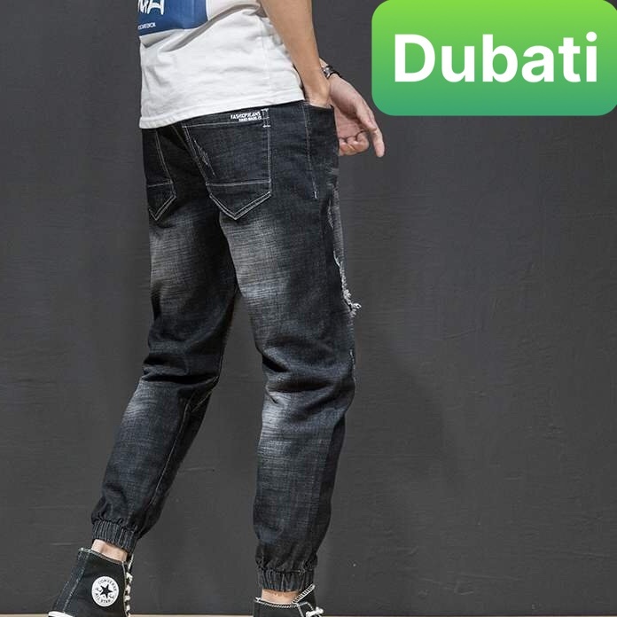 Quần Jean Nam, Quần Jogger Nam Co Giãn Wash Xước Chất Đẹp Cao Cấp- DB 0535- DUBATI FASHION