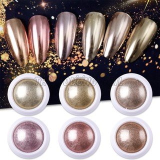 Set Tráng Gương 6 Hũ nail - manh219