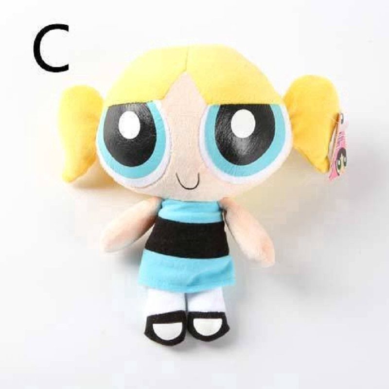 20cm The Powerpuff Girls Network Stuffed Toys Plush Doll Bubbles Blossom Buttercup Toy