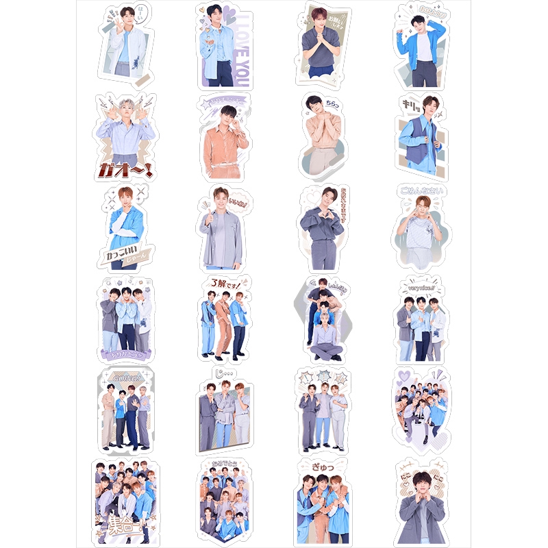 Miếng Dán Trang Trí Hình Nhóm Nhạc Kpop Seventeen