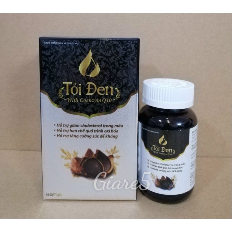 Tỏi đen with coenzyme Q10 hộp 30 viên