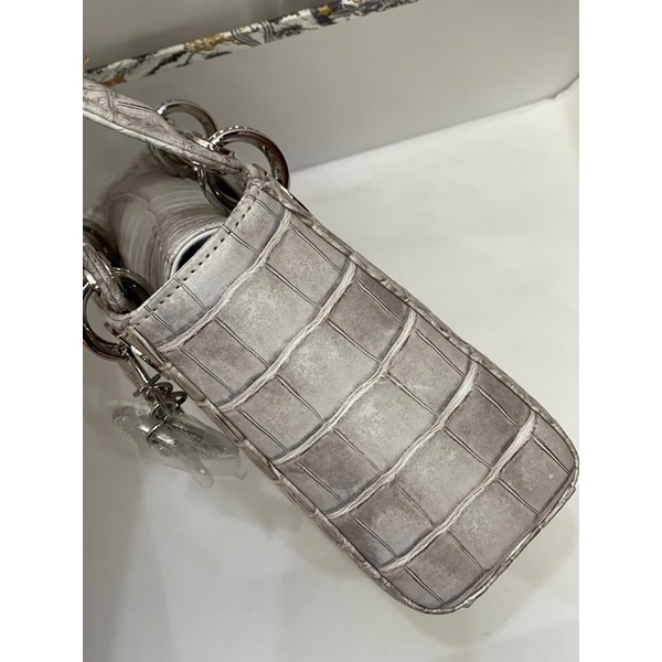 Túi xách nữ thương hiệu Dior CD lady 17 cao cấp da cá sấu sông nile được khâu tay
