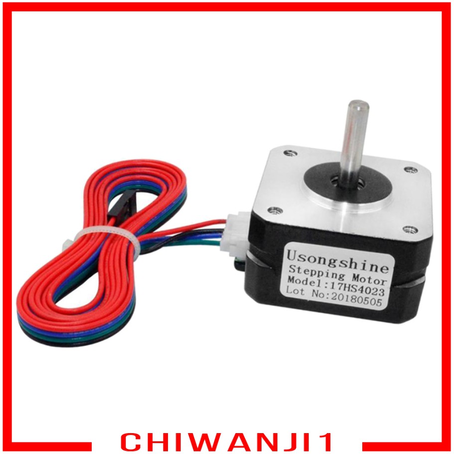 Động Cơ Bước Chiwanji1) Nema17 0.7a 2 Phase Với Cáp 4 Màu Cho Máy In 3d