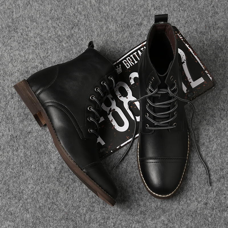 Giày Bốt Da Thời Trang Dành Cho Nam Size 39-48 Size 48