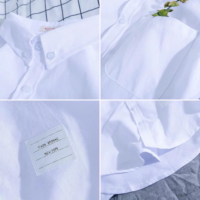 (Áo quốc dân) Áo sơ mi kẻ sọc tay đỏ đủ size Nam/Nữ hàng chuẩn (ORDER ) | BigBuy360 - bigbuy360.vn