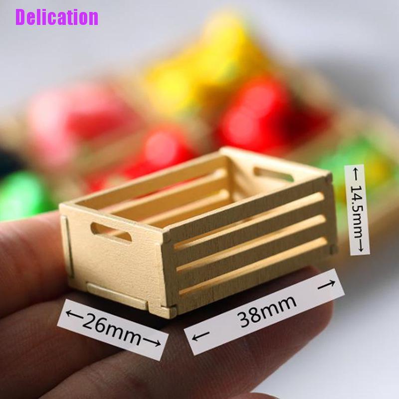 Kệ Gỗ Mini Tỉ Lệ 1 / 12 Trang Trí Nhà Búp Bê