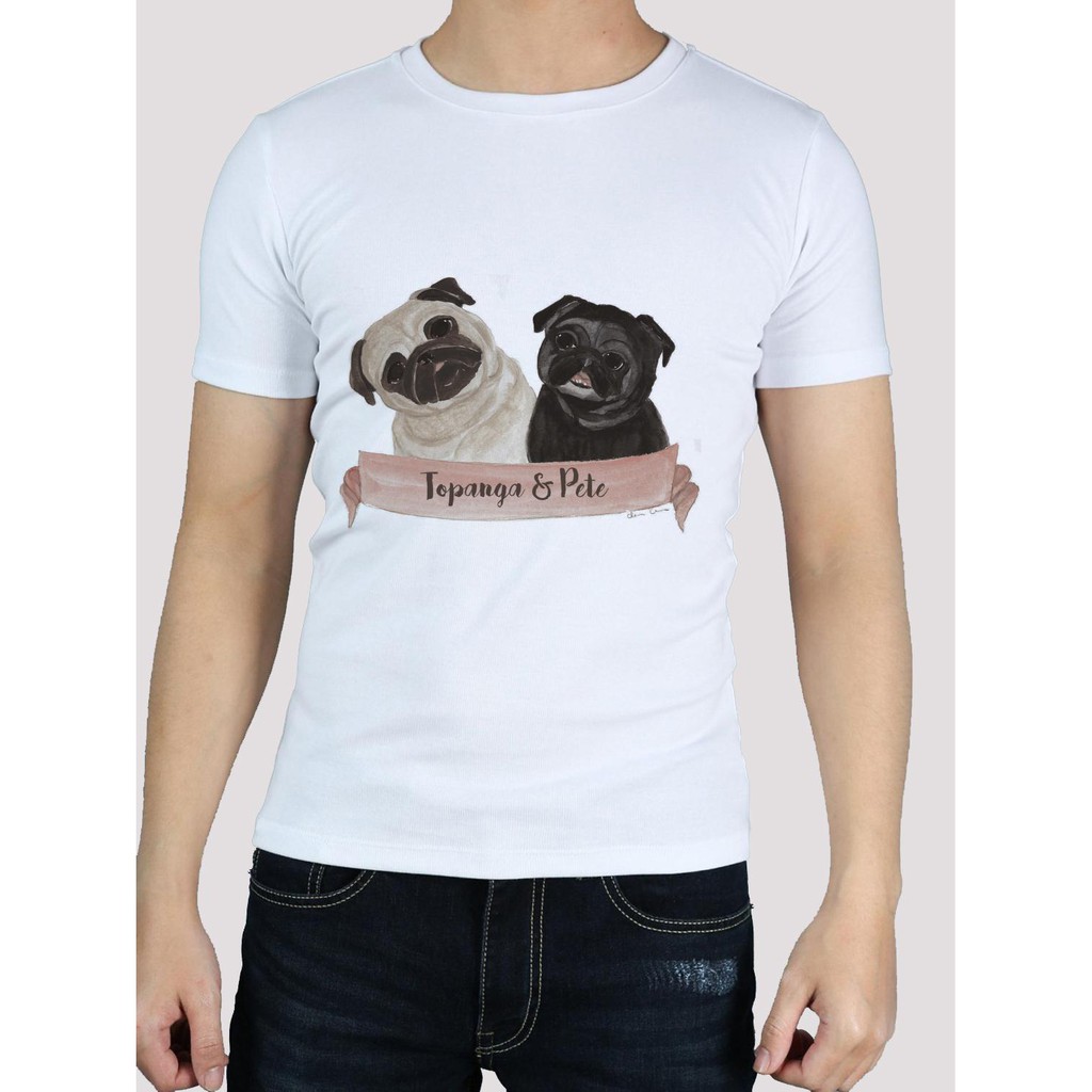 ÁO THUN NAM NỮ AT2021 TOPANGA PETE PUG ĐỘNG VẬT THỜI TRANG AOMI unisex PHONG CÁCH CÁ TÍNH ĐẸP