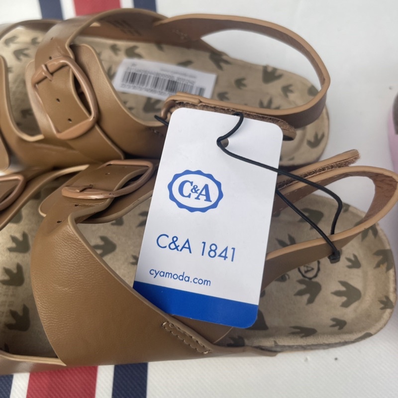 Sandal bé trai bé gái C&amp;A  Dép quai hậu trẻ em da thật đế mềm xuất dư 0622