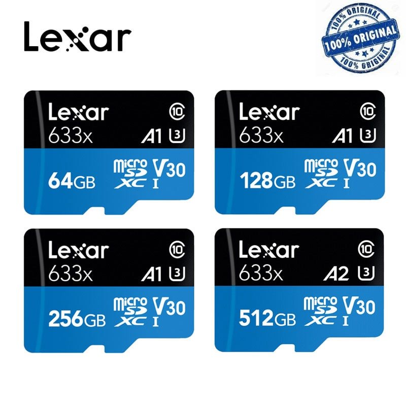 Thẻ Nhớ micro sd Lexar 95MB / s 512GB 32GB 64GB 128GB 256GB SDXC / SDHC Cho Gopro / DJI / Nintendo switch