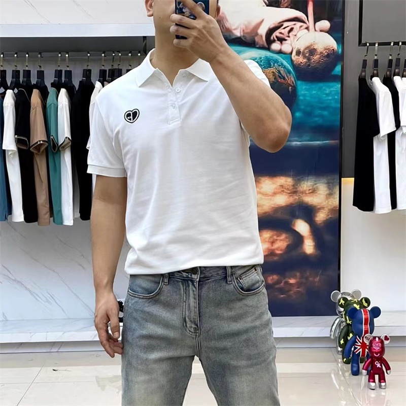 D &amp; OR Áo Thun Polo Tay Ngắn Thêu Logo Thiết Kế Nhỏ Gọn Ngực Nhỏ Đơn Giản Chất Lượng Cao