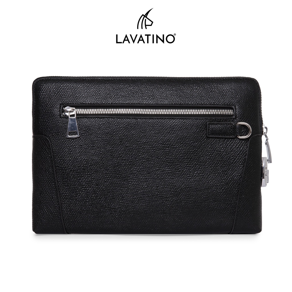 [Tặng Ví Card LUFY 04] Ví Nam Cầm Tay HENRY Clutch Da Bò Thật Cao Cấp Thiết Kế Sang Trọng Chính Hãng LAVATINO - CLB11