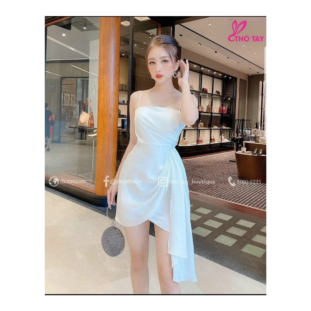 Đầm 2 Dây Dự Tiệc Thiết Kế Xếp Ly Bèo Eo Body Sexy Sang Chảnh Cho Nàng Dạo Phố Thời Trang Váy Nữ  Minh Phúc