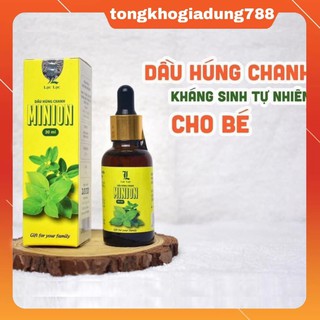 Tinh dầu tần dày lá,Tinh dầu húng chanh Minion  hết ho, khò khè, đờm, tăng đề kháng tự nhiên cho bé.