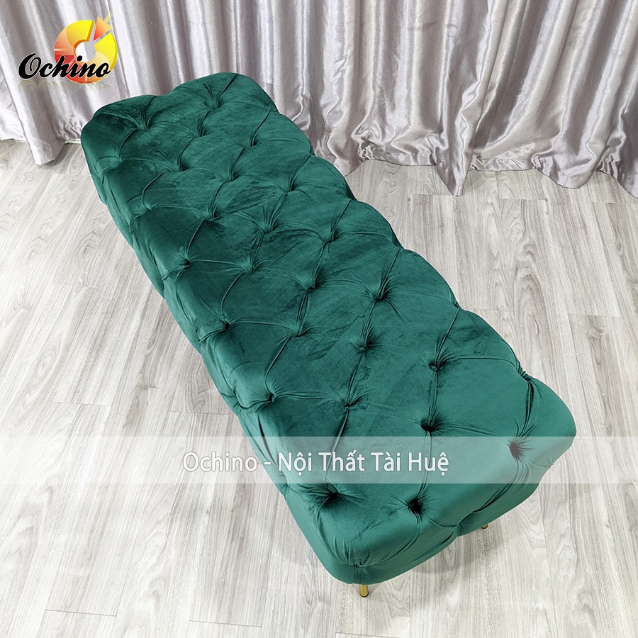 Ghế Dài Ngồi chờ, ghế Sofa Dài Phòng Ngủ NHún cổ điển Sang Chảnh dài 80 cm ( Ảnh Thật và Video)