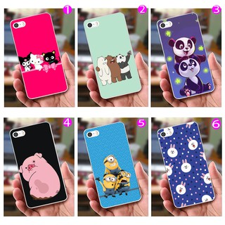 Ốp Lưng iPhone 4 / 4S (dẻo viền trắng trong) - Hình Heo, Mèo, Gấu, Minion