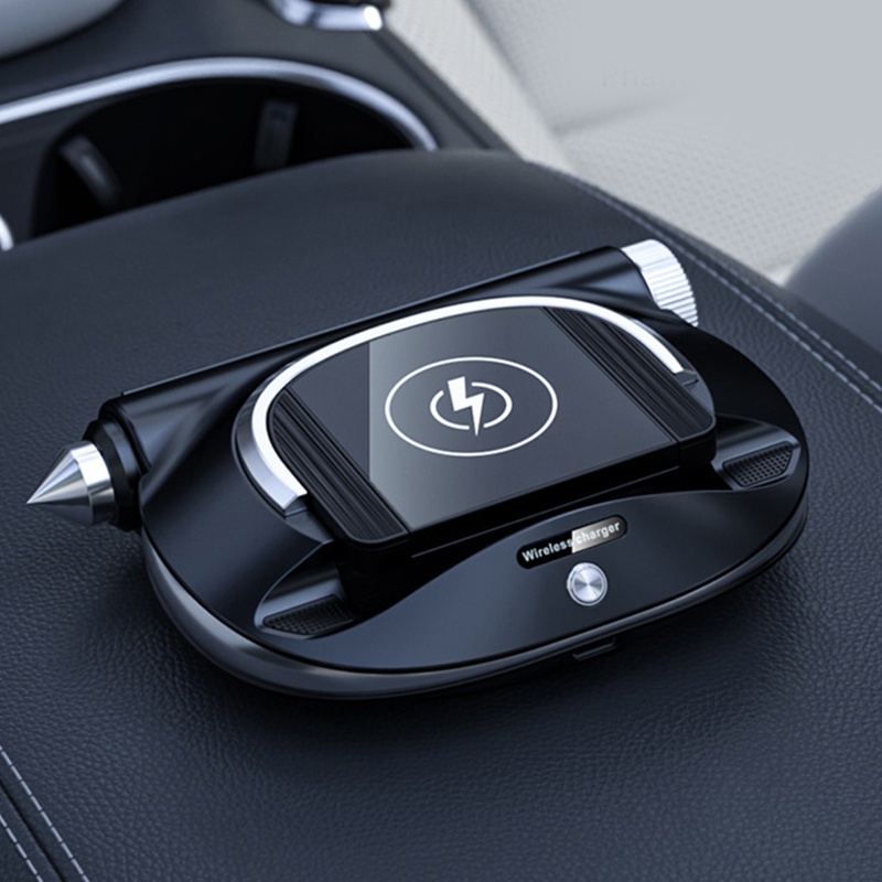 Giá Đỡ Điện Thoại Kiêm Sạc Không Dây Gắn Xe Hơi
