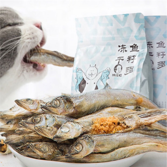 Gói cá trứng sấy khô cho mèo