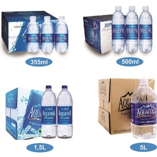 Thùng nước khoáng Aquafina 28 chai 500ml, 12 chai 1,5 lít, 4 can 5 lít