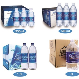 Thùng nước khoáng Aquafina 28 chai 500ml, 12 chai 1,5 lít, 4 can 5 lít, 24 chai 350ml
