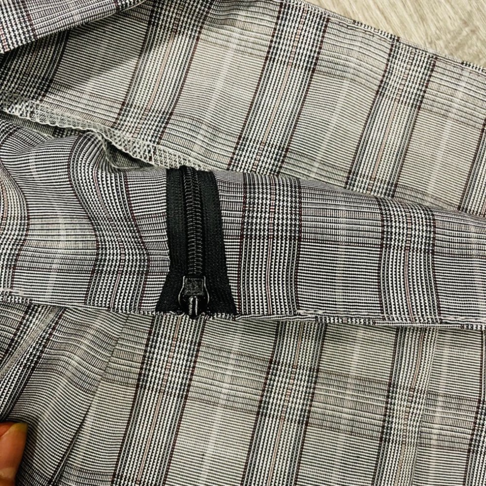 SPK-  Chân váy nữ, chân váy nữ sọc caro from chữ A trên gối xinh xắn SKUCV-06 | BigBuy360 - bigbuy360.vn