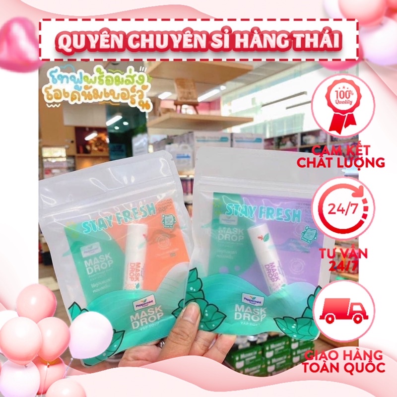 TINH DẦU KHÁNG KHUẨN KHẨU TRANG - MASK DROP PEPPERMINT FIELD