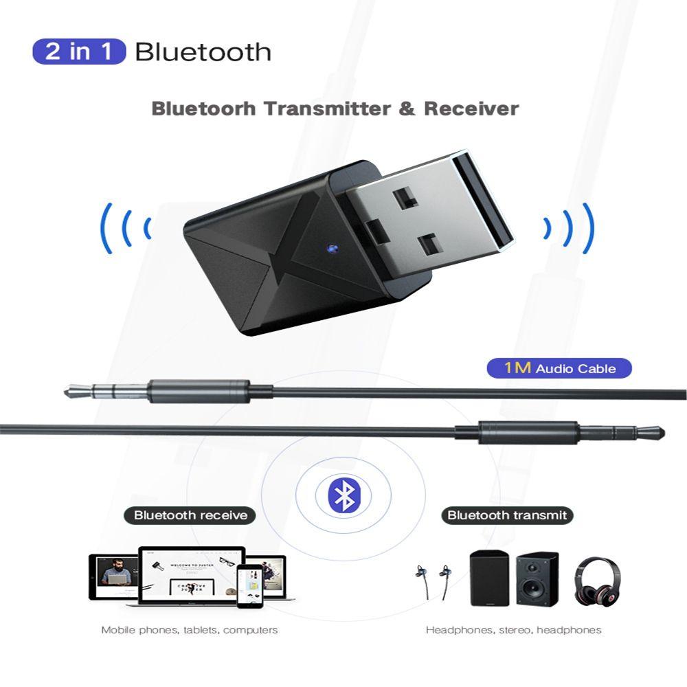 Thiết Bị NhậN TruyềN Âm Thanh Bluetooth Không Dây VANES1 Chuyên DụNg Cho TV KèM Phụ KiệN