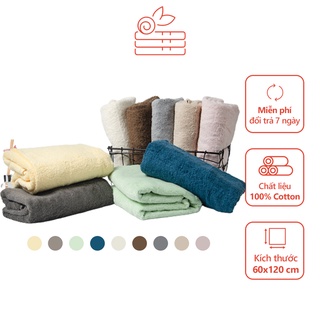 Khăn tắm Nam Đô cotton cao cấp thấm hút mềm mại kích thước 60x120cm -20504