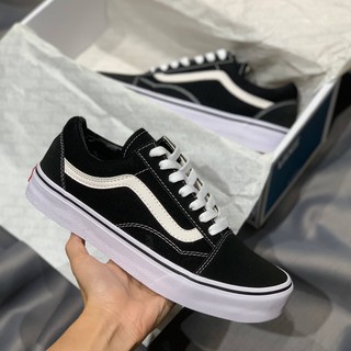 [Hàng cao cấp + Full Box + Tặng Tất] Giày Old Skool Basic Black/White