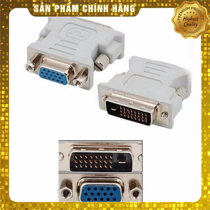 ĐẦU CHUYỂN DVI TO VGA Xả Kho) ĐẦU CHUYỂN DVI TO VGA (24+1, 24+5)  ĐẢM BẢO CHẤT LƯỢNG.Z DVI/1 DD5