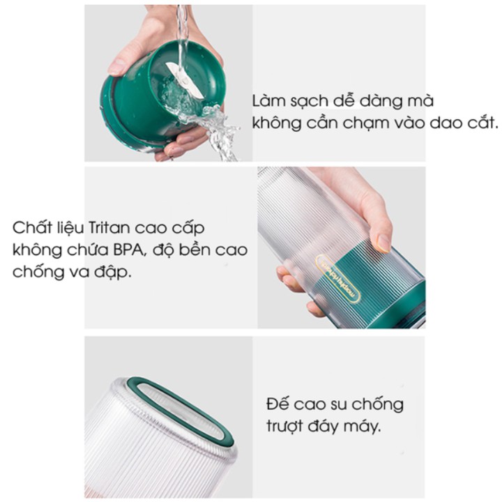 Máy xay sinh tố dang cốc cầm tay Morphy Richards MR9800 xay mọi lúc mọi nơi - Dung tích 300ml - Công suất 50W