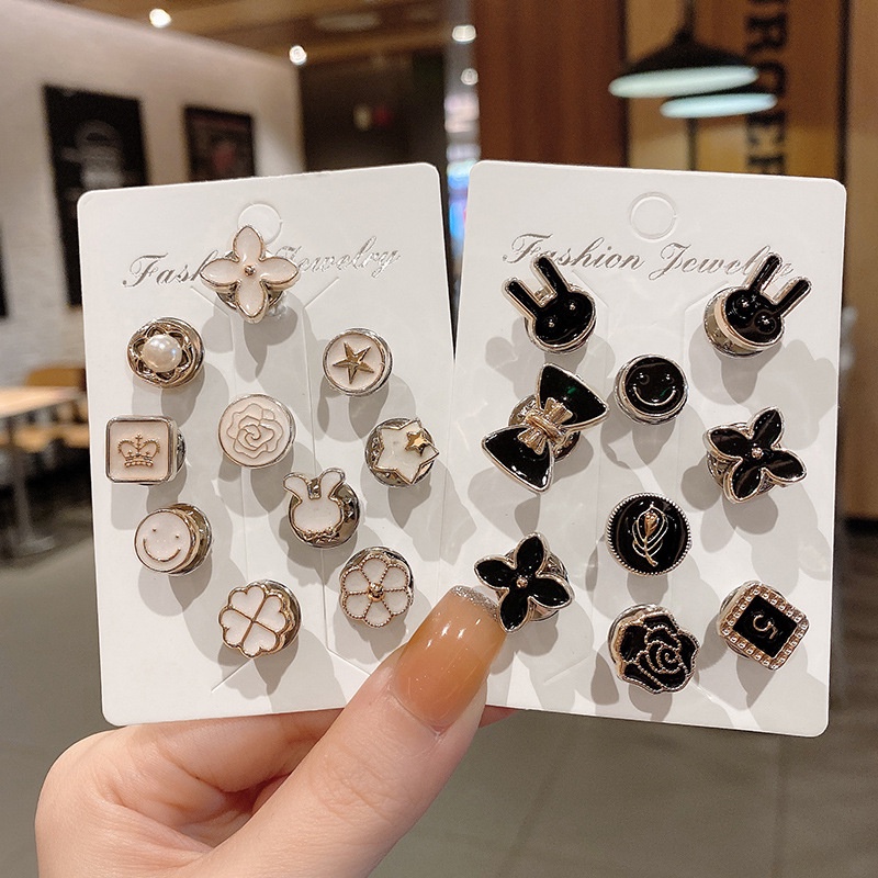 Set 4/10 Ghim Cài Áo Ngọc Trai Sang Trọng