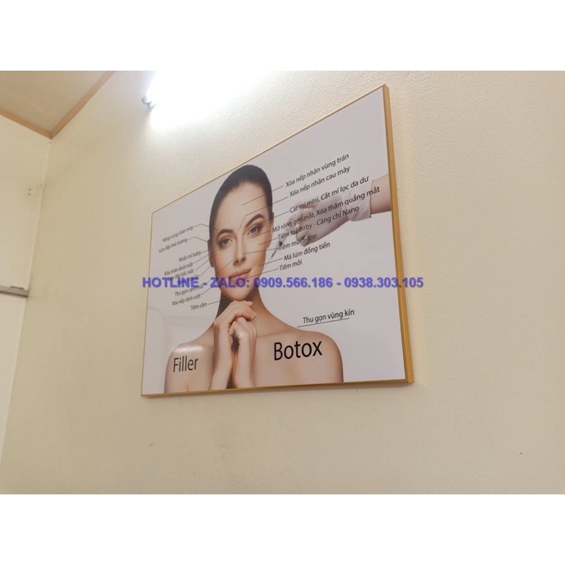 KHUNG TRANH TREO TƯỜNG SPA TIÊM FILLER - BOTOX CHO SPA THẨM MỸ VIỆN