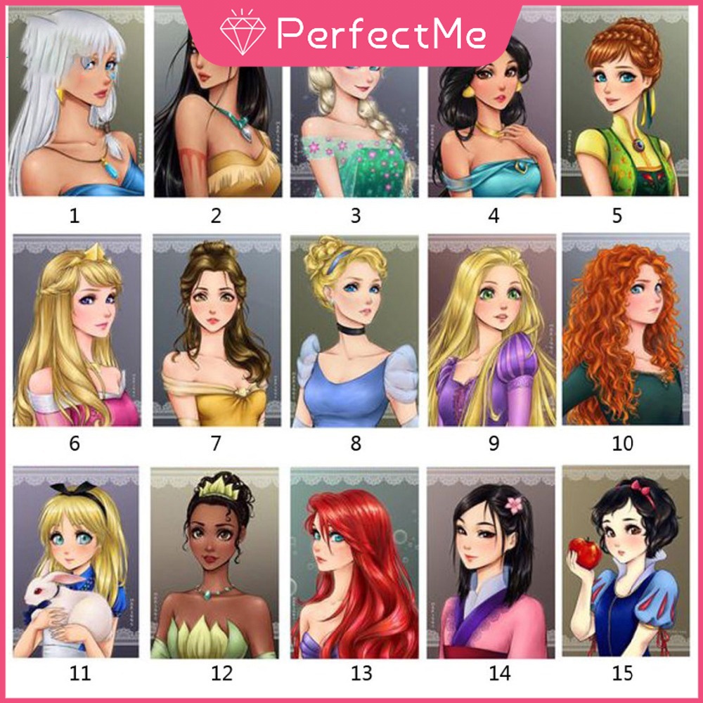 Bộ tranh đính đá DIY hình cô gái 30x40cm để trang trí