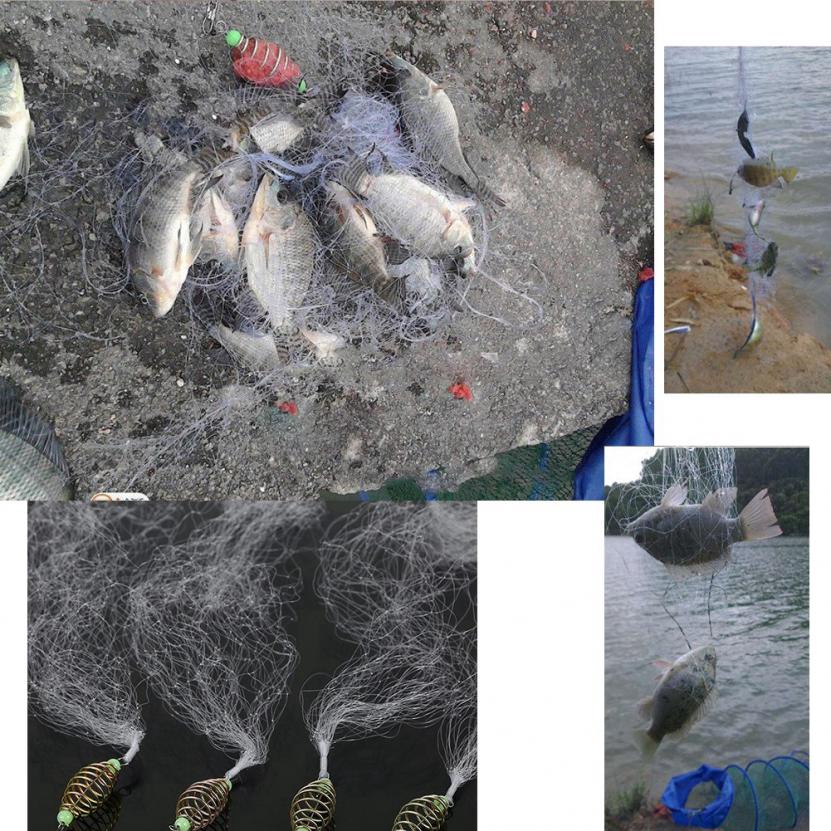 Lưới đánh cá có đính hạt phát sáng tiện lợi