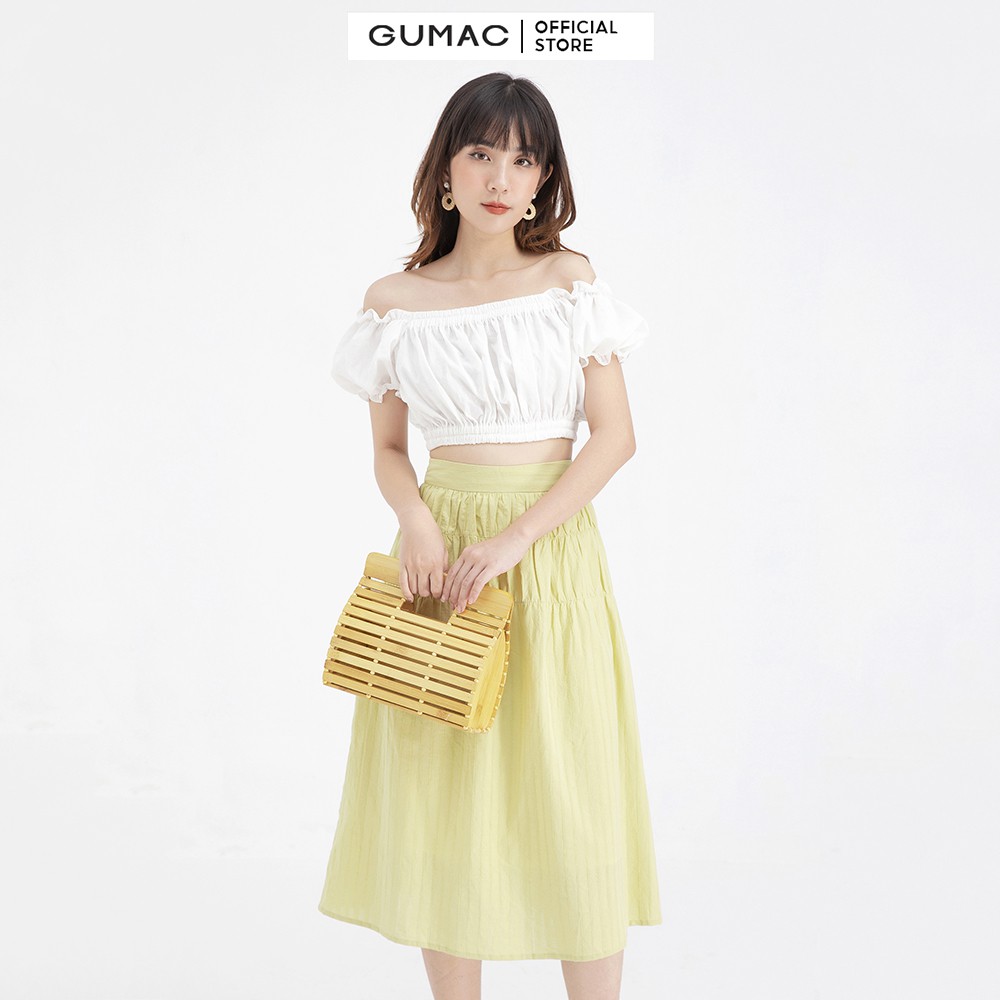 Áo croptop bo chun GUMAC AB661