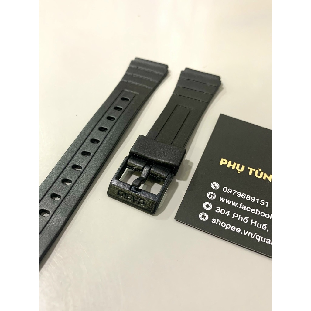 Dây nhựa thay thế đồng hồ Casio F91, F94 khóa nhựa