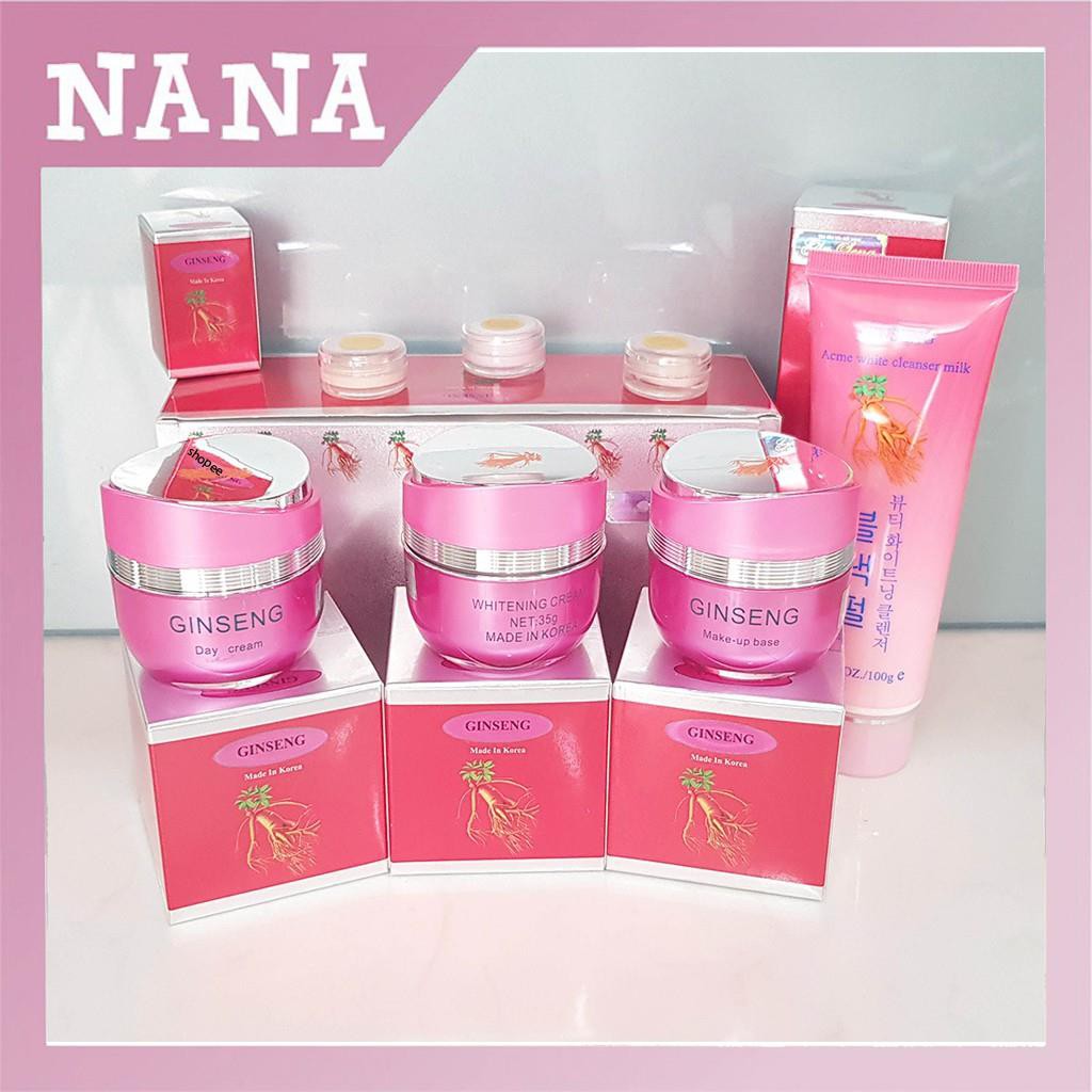 Bộ mỹ phẩm Ginseng, Kem nám dưỡng trắng da chiết xuất từ nhân sâm Hàn Quốc.