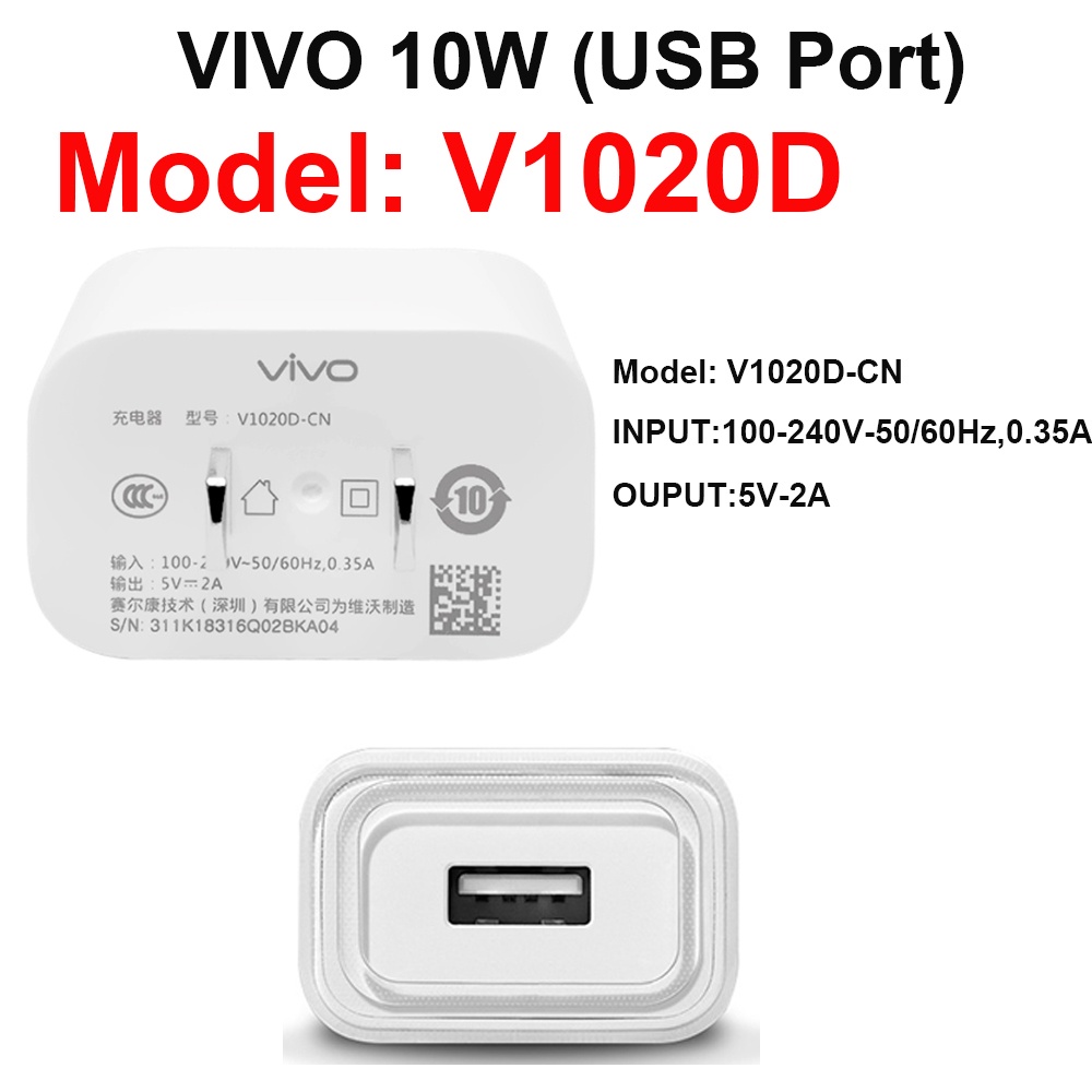 Vỏ Bảo Vệ Hộp Sạc Pin DIY Cho Vivo Y12 Y15 Y11 Y13 Y01 10W V1020D-US / EU