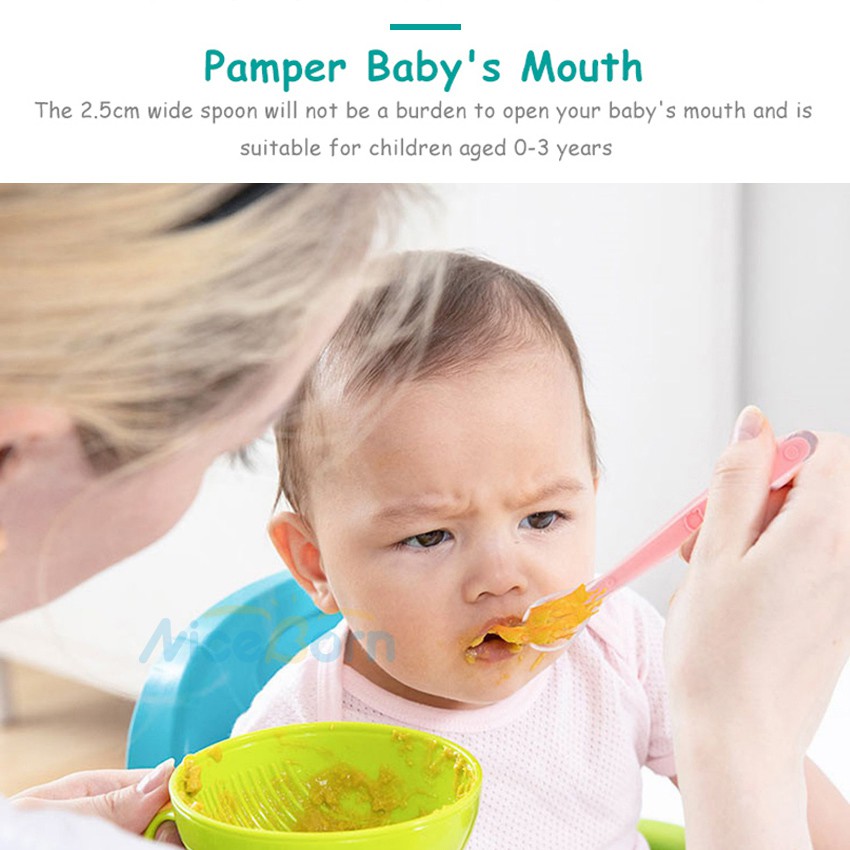 Bộ 3 thìa silicon cho trẻ em tập ăn