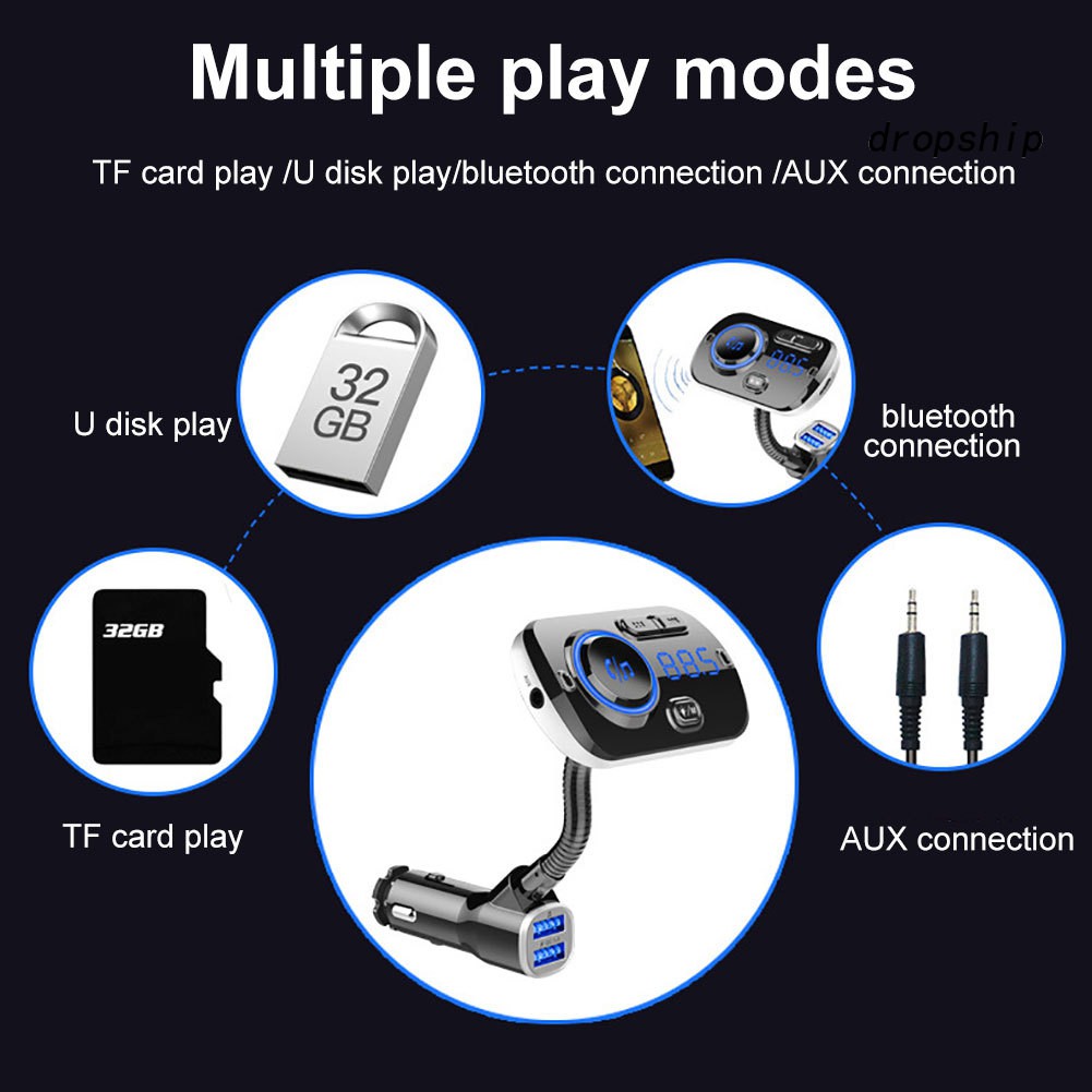 Tẩu Sạc Bluetooth Tích Hợp Chức Năng Nghe Nhạc Mp3 Trên Xe Hơi