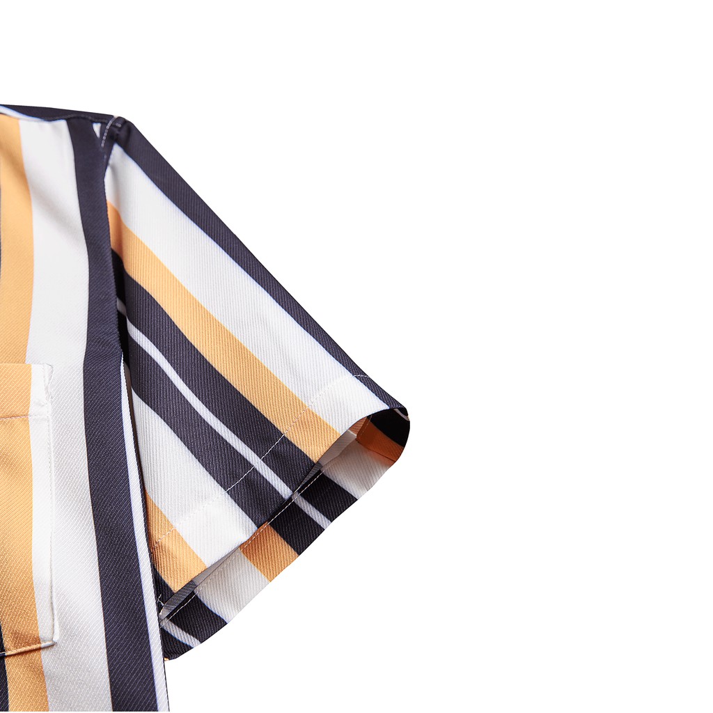 Áo sơ mi nam họa tiết tay ngắn Revere Shirt ZUMAN ASM201 form suông, chất lụa chéo cao cấp, thoáng mát | BigBuy360 - bigbuy360.vn