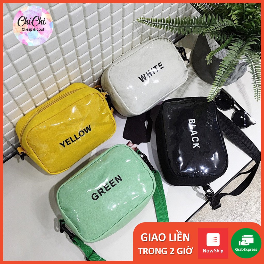 Túi đeo chéo mini unisex nam nữ TCN08 ChiChi, túi du lịch thời trang phong cách Hàn Quốc,túi đeo chéo vải bố bền đẹp rẻ