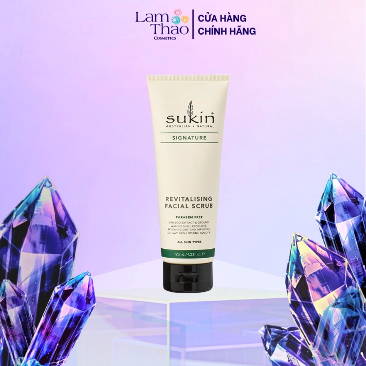 Kem Làm Sạch Tế Bào Chết Da Mặt Sukin Signature Revitalising Facial Scrub