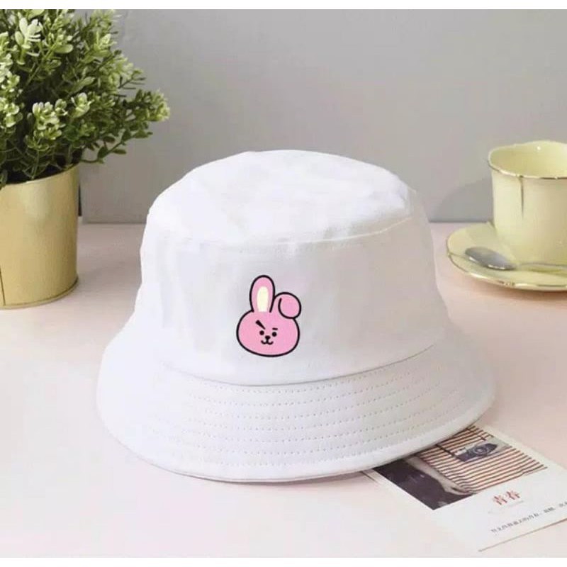 Mũ Bucket In Hình BT21 Dễ Thương